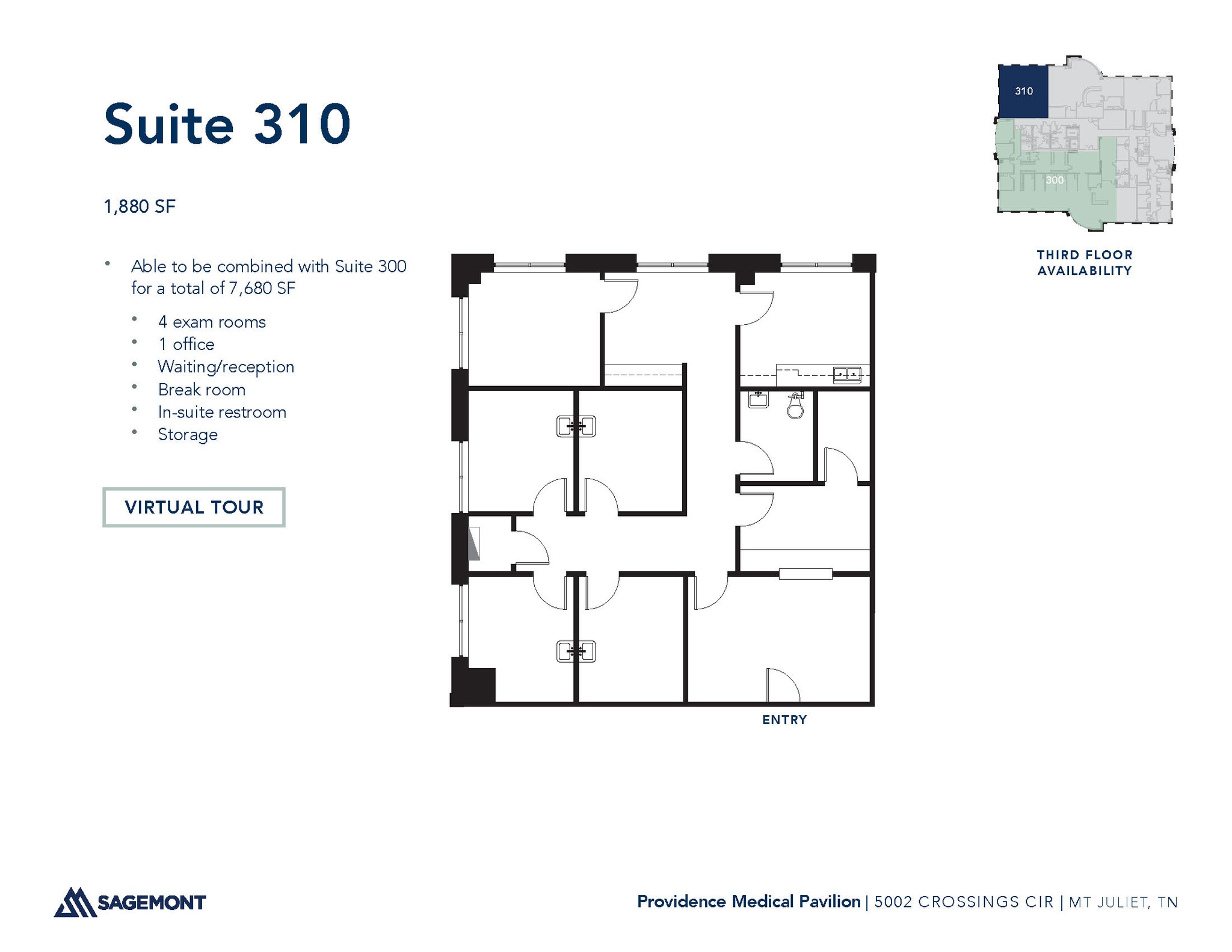 5002 Crossings Cir, Mount Juliet, TN for lease Floor Plan- Image 1 of 1