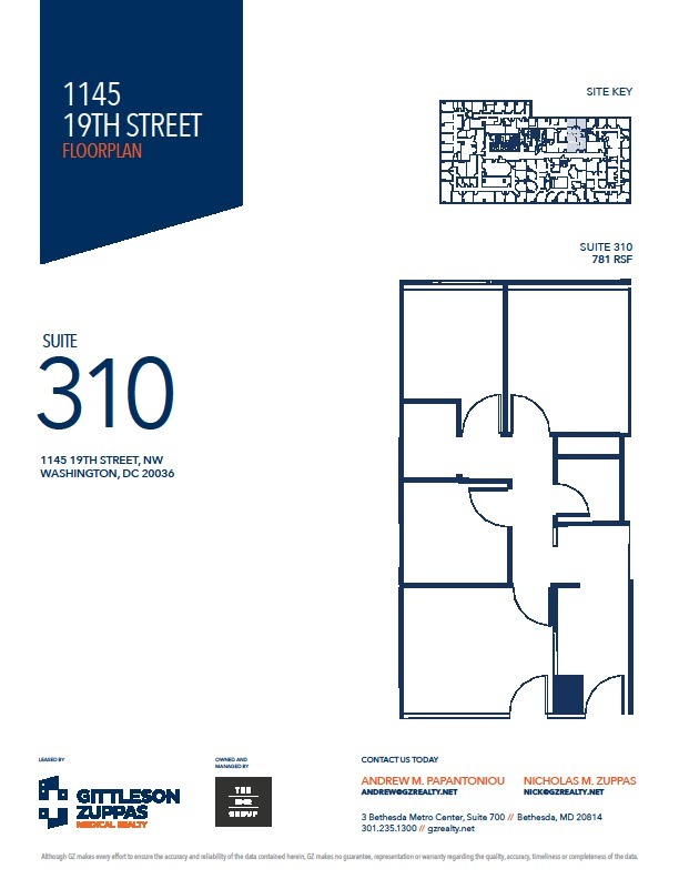 1145 19th St NW, Washington, DC for lease Floor Plan- Image 1 of 1