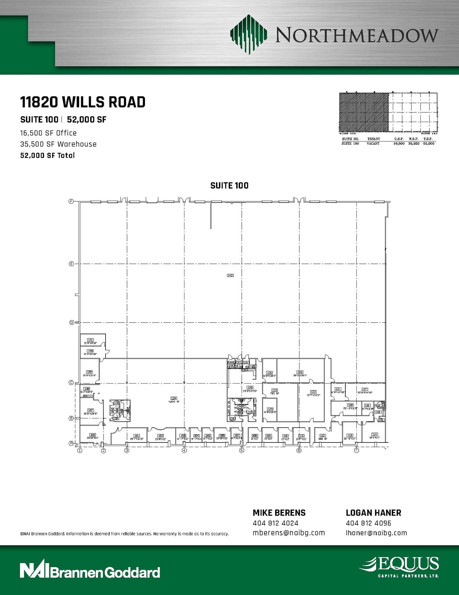 1100 Northmeadow Pky, Roswell, GA for lease Floor Plan- Image 1 of 1