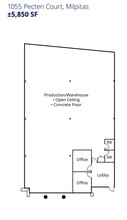 1051-1055 Pecten Ct, Milpitas, CA for lease Floor Plan- Image 1 of 1