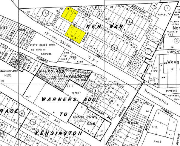 4010 Hampden St, Kensington, MD for sale - Plat Map - Image 2 of 3