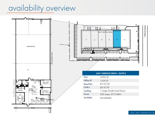 6241 Yarrow Dr, Carlsbad, CA for lease Floor Plan- Image 1 of 1