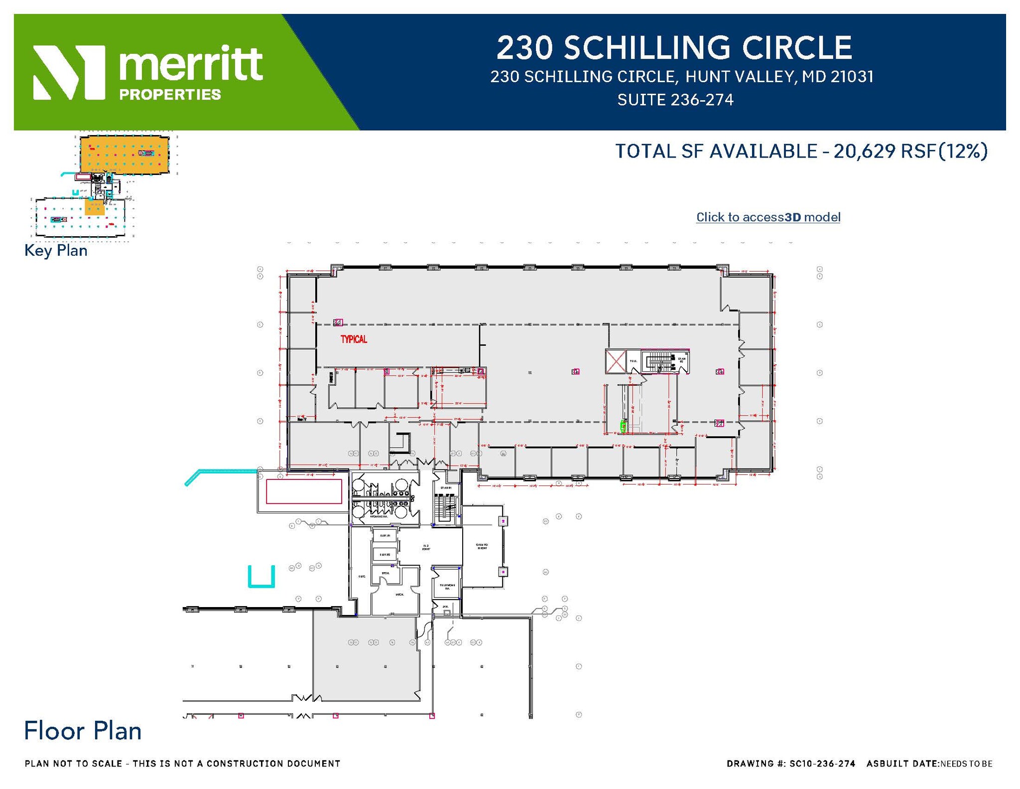 215 Schilling Cir, Hunt Valley, MD for lease Floor Plan- Image 1 of 2