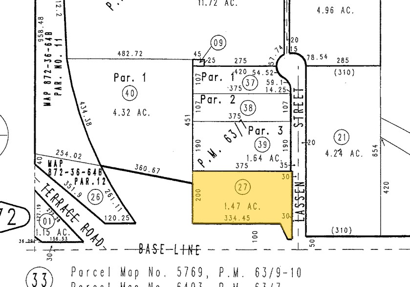 2522 W Baseline St, San Bernardino, CA for sale - Plat Map - Image 3 of 5