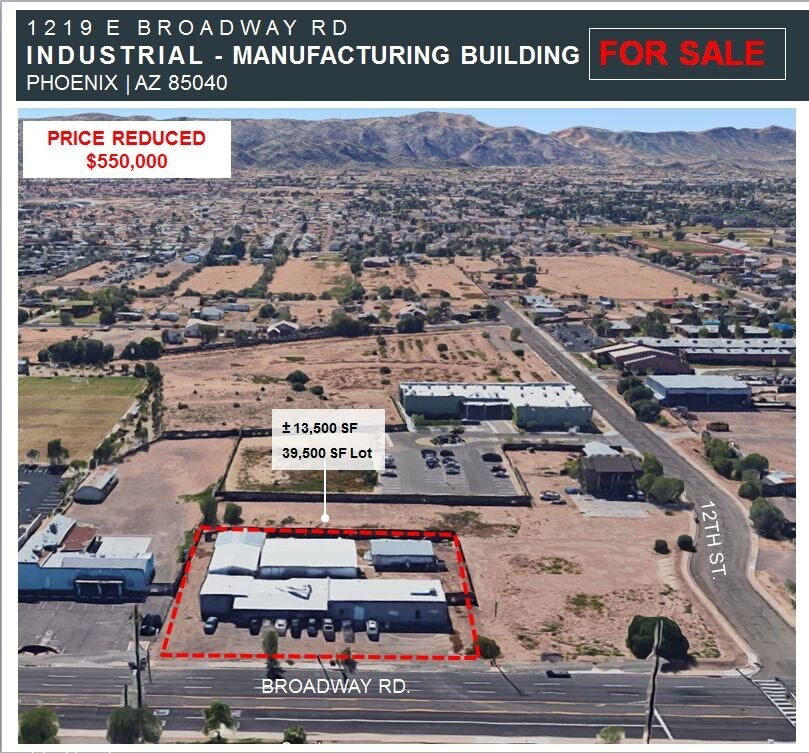 1219 E Broadway Rd, Phoenix, AZ for sale Aerial- Image 1 of 1
