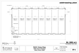 2343 E Queen Creek, Gilbert, AZ for lease Site Plan- Image 1 of 3