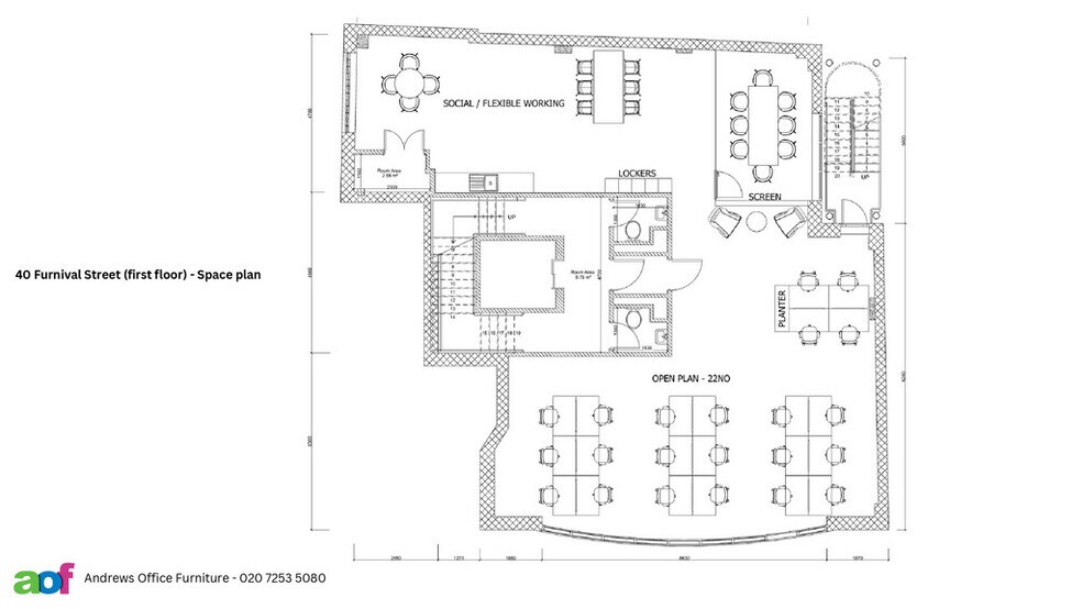 40-41 Furnival St, London for lease - Floor Plan - Image 1 of 16