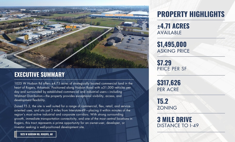 1025 W Hudson Rd, Rogers, AR for sale - Building Photo - Image 2 of 7