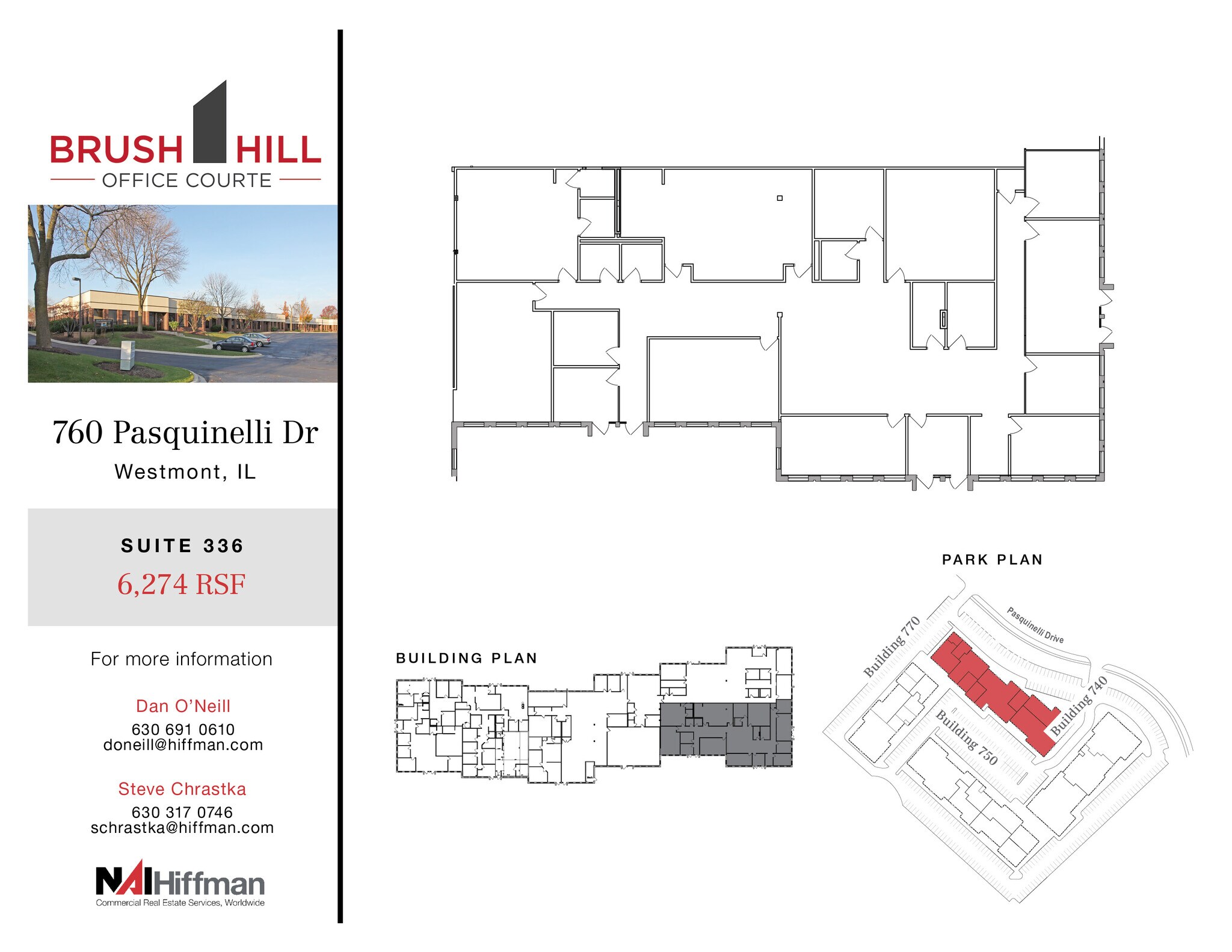 740 Pasquinelli Dr, Westmont, IL for lease Floor Plan- Image 1 of 2