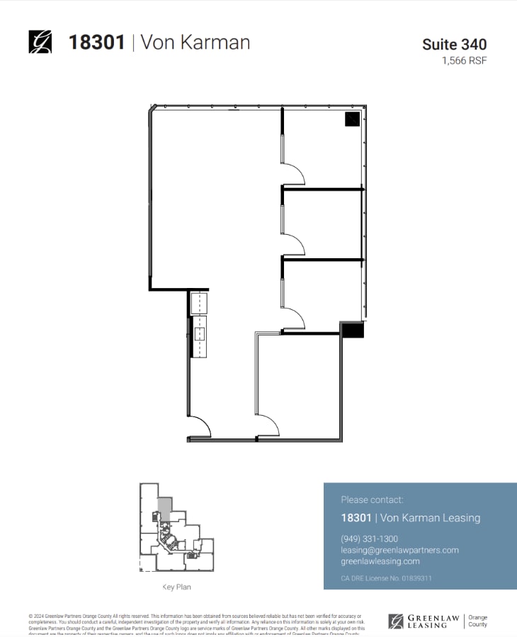 18301 Von Karman Ave, Irvine, CA for lease Floor Plan- Image 1 of 1