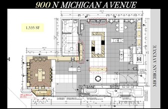 900 N Michigan Ave, Chicago, IL for lease Floor Plan- Image 2 of 2