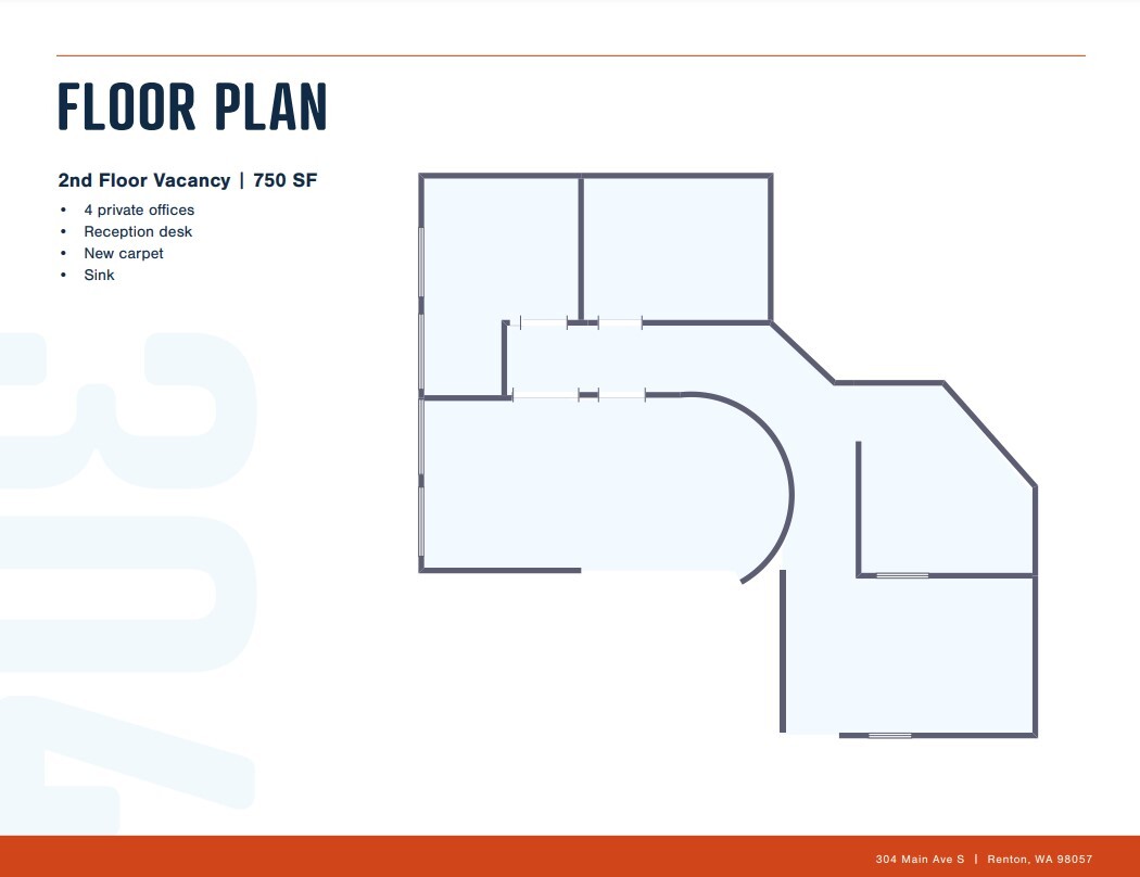 304 Main Ave S, Renton, WA for lease Floor Plan- Image 1 of 1