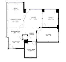 1010-1030 Rue Cherrier, Montréal, QC for lease Floor Plan- Image 1 of 1