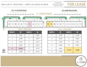 3853 E Craig Rd, North Las Vegas, NV for lease Site Plan- Image 2 of 5