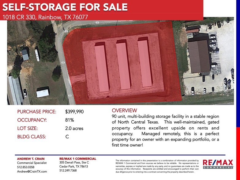 1018 County Road 330, Rainbow, TX for sale - Aerial - Image 1 of 1