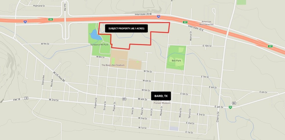 I-20 Frontage, Baird, TX for sale - Aerial - Image 2 of 4