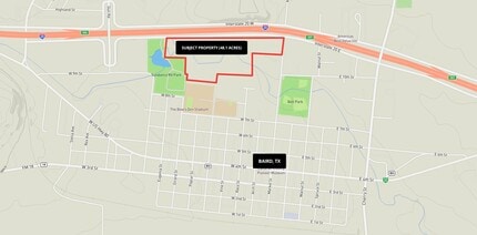 I-20 Frontage, Baird, TX - AERIAL  map view