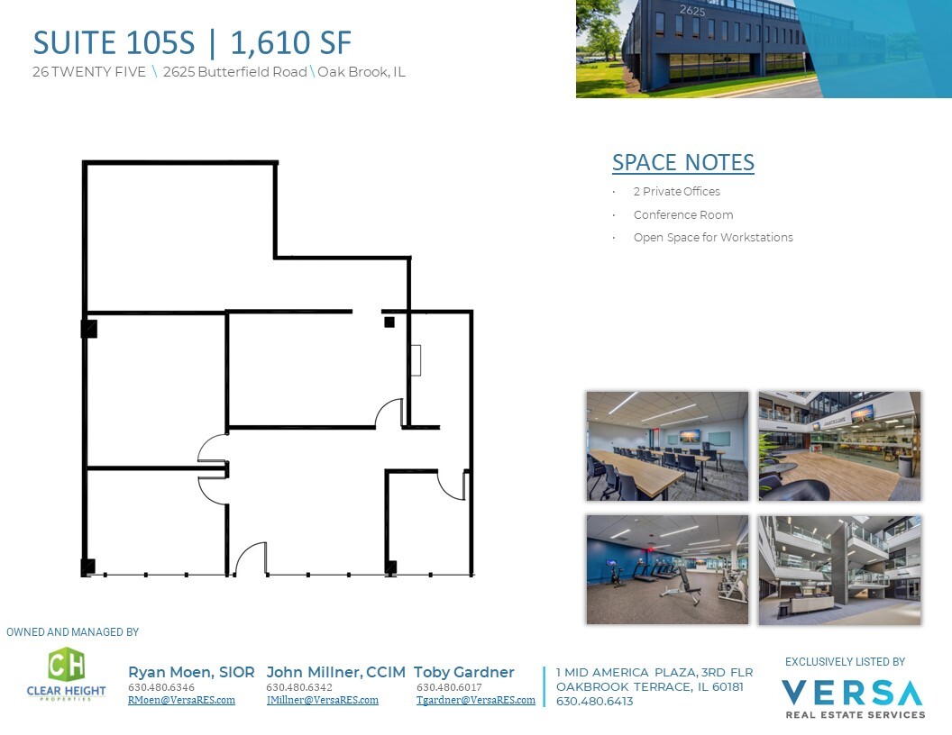 2625 Butterfield Rd, Oak Brook, IL for lease Floor Plan- Image 1 of 1