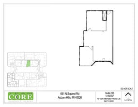 691 N Squirrel Rd, Auburn Hills, MI for lease Floor Plan- Image 1 of 1
