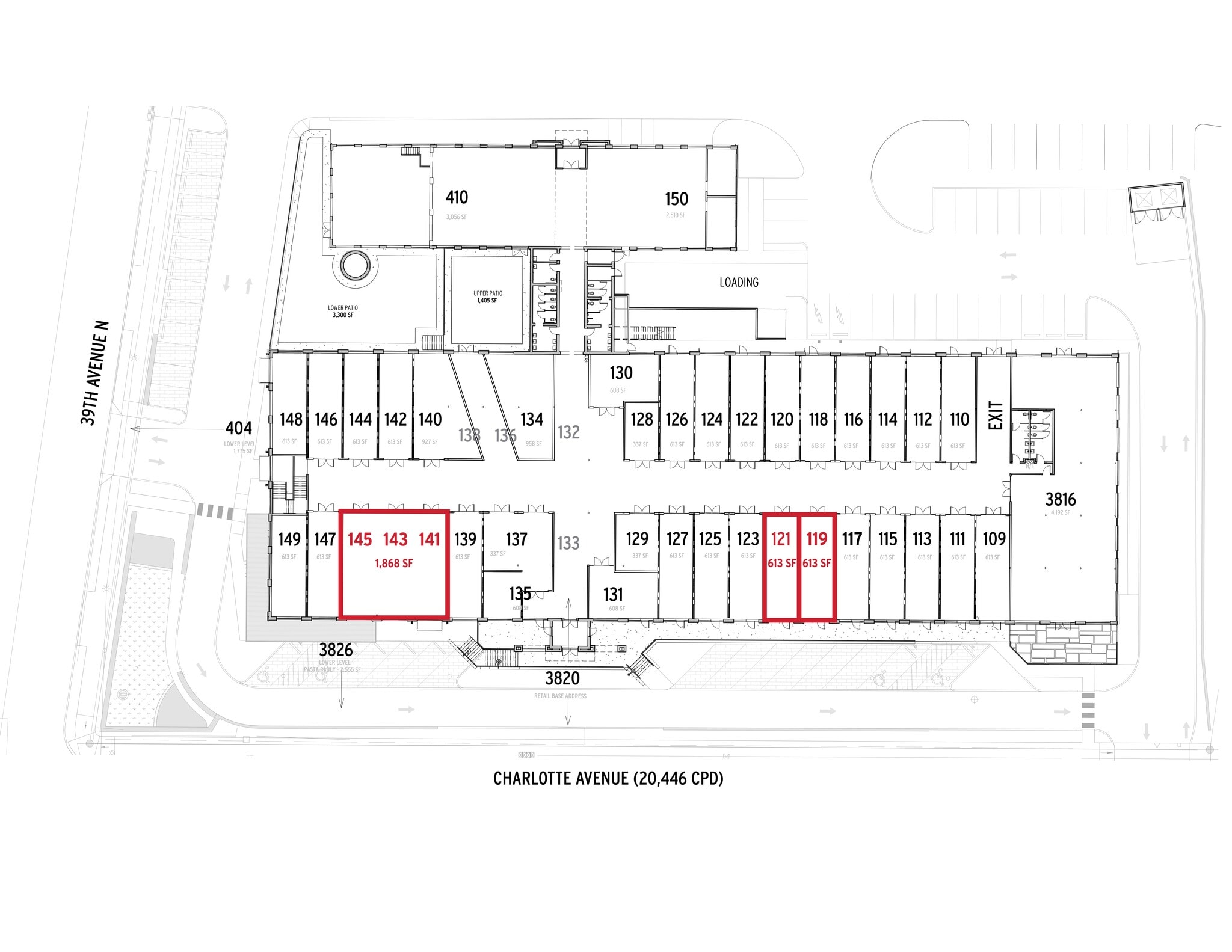 3814 Charlotte Ave, Nashville, TN for lease Site Plan- Image 1 of 1
