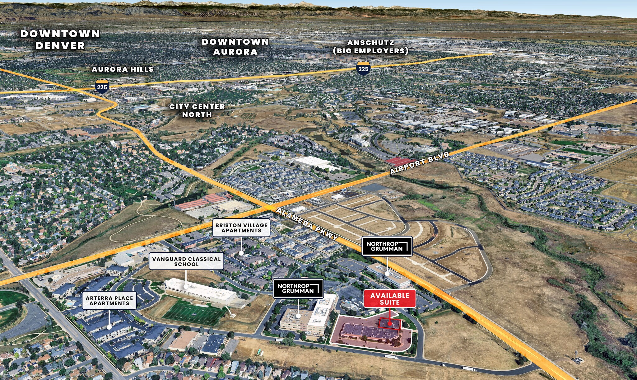 17600 E Exposition Dr, Aurora, CO for lease Aerial- Image 1 of 5