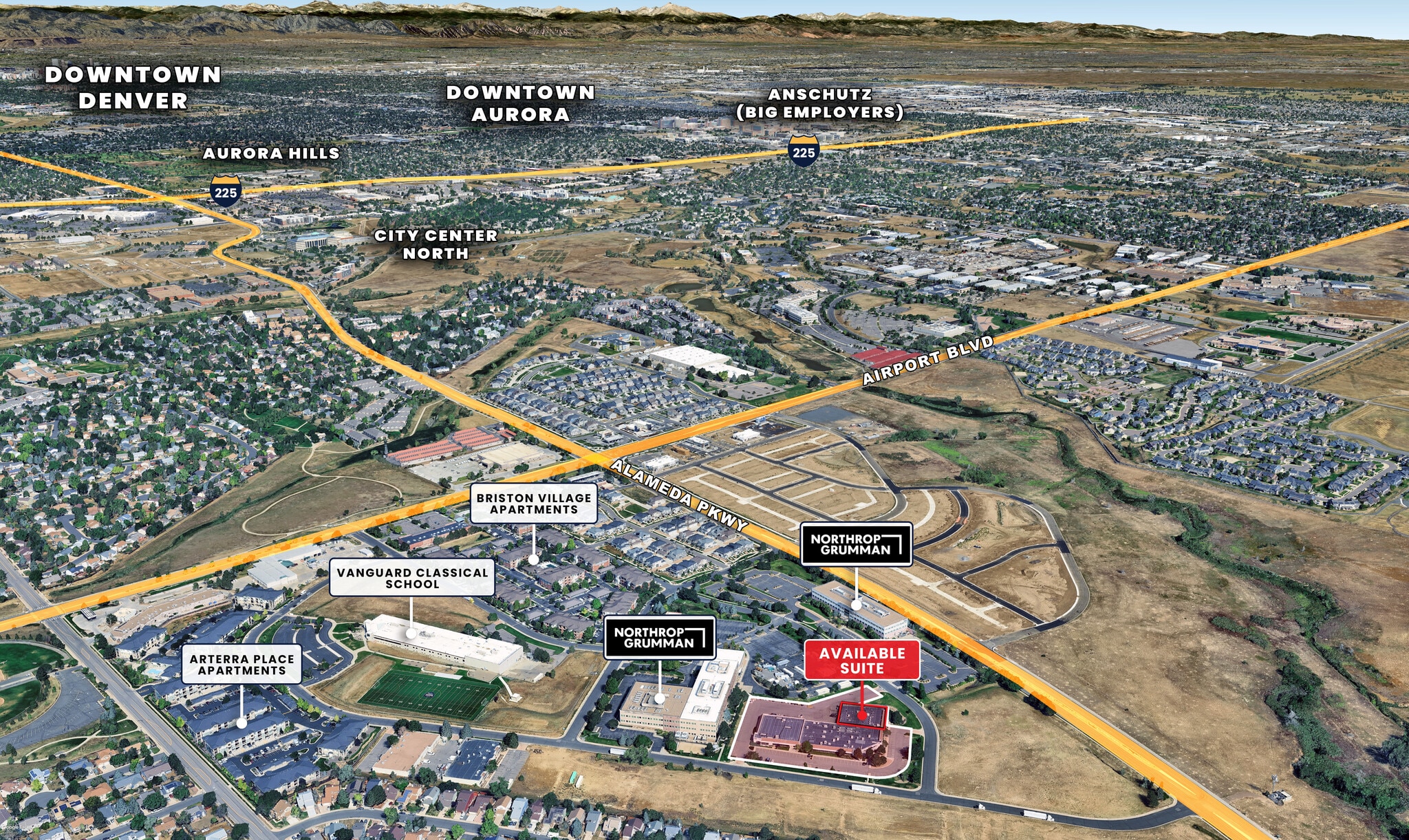 17600 E Exposition Dr, Aurora, CO for lease Aerial- Image 1 of 4