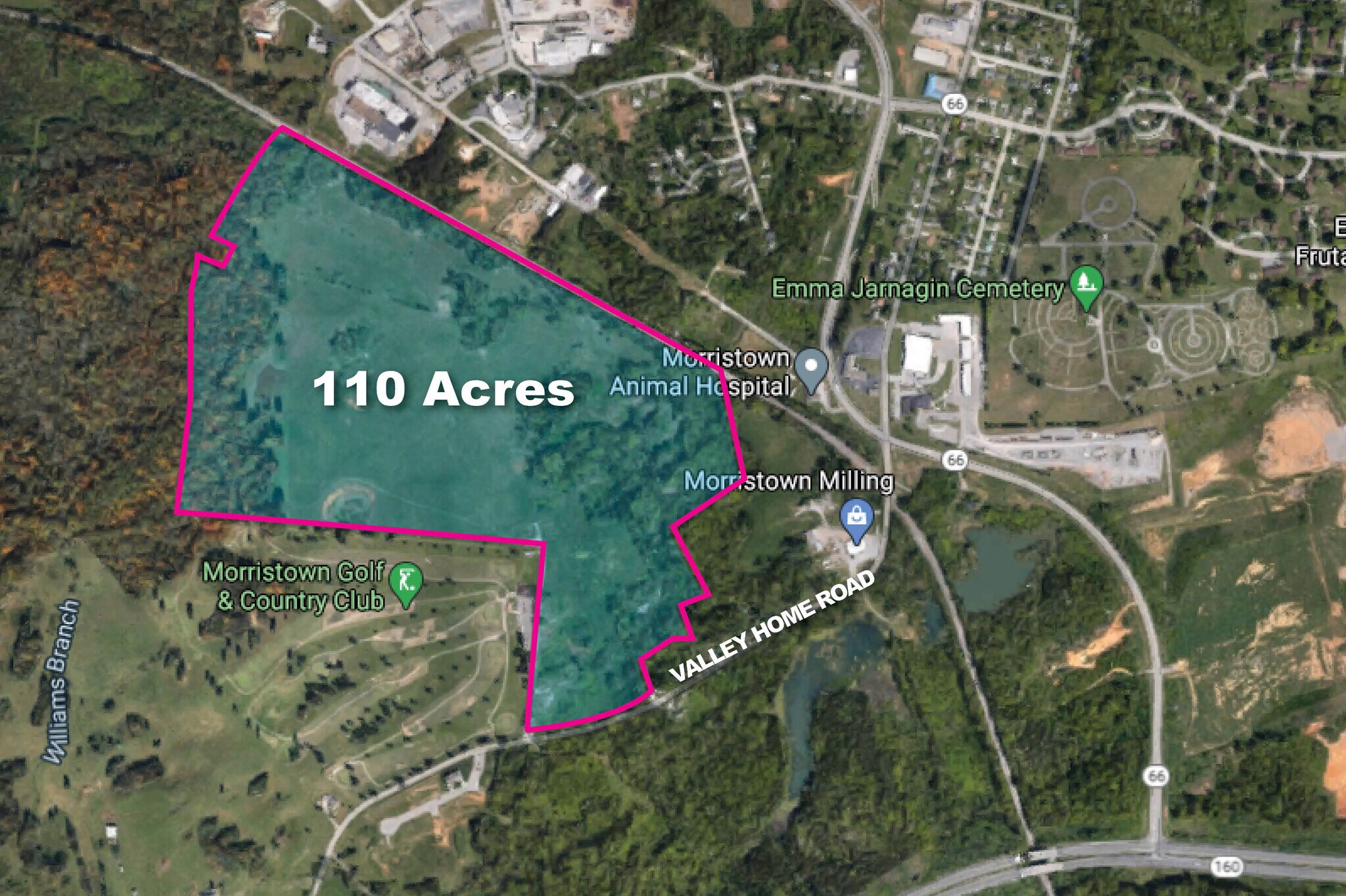 1138 Valley Home Rd, Morristown, TN for sale Aerial- Image 1 of 1