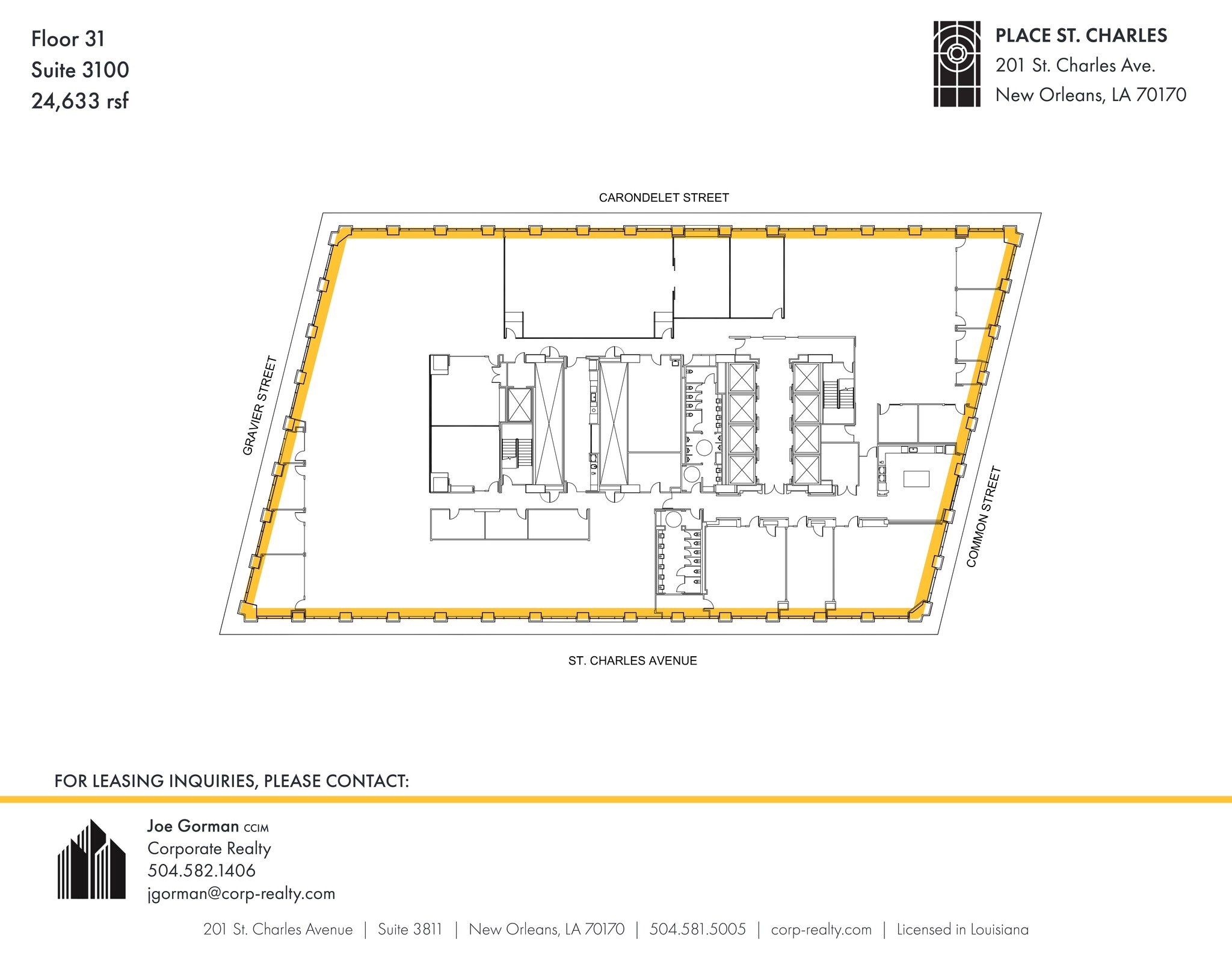 201 St. Charles Ave, New Orleans, LA for lease Site Plan- Image 1 of 1