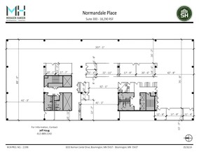 8201 Norman Center Dr, Bloomington, MN for lease Floor Plan- Image 1 of 5