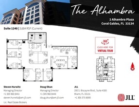 2 Alhambra Plz, Coral Gables, FL for lease Floor Plan- Image 1 of 1