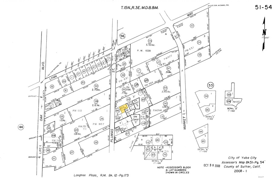 1215 Plumas St, Yuba City, CA for sale - Plat Map - Image 3 of 53