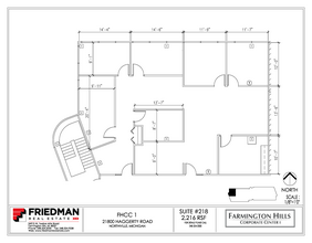 21800 Haggerty Rd, Northville, MI for lease Floor Plan- Image 1 of 2