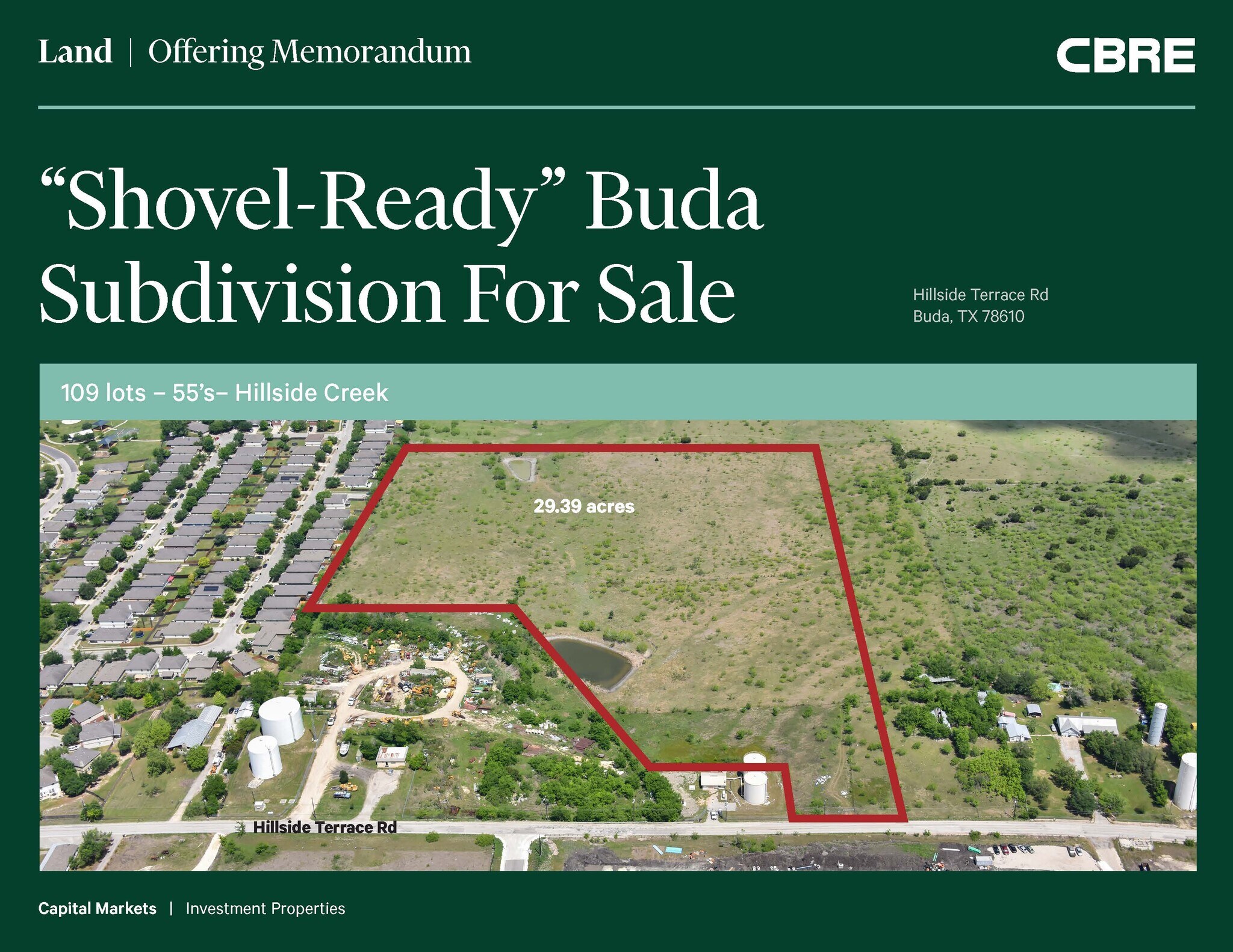 Hillside Terrace rd, Buda, TX for sale Building Photo- Image 1 of 1