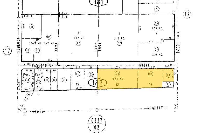 15243 Washington Dr, Fontana, CA for lease - Plat Map - Image 2 of 3