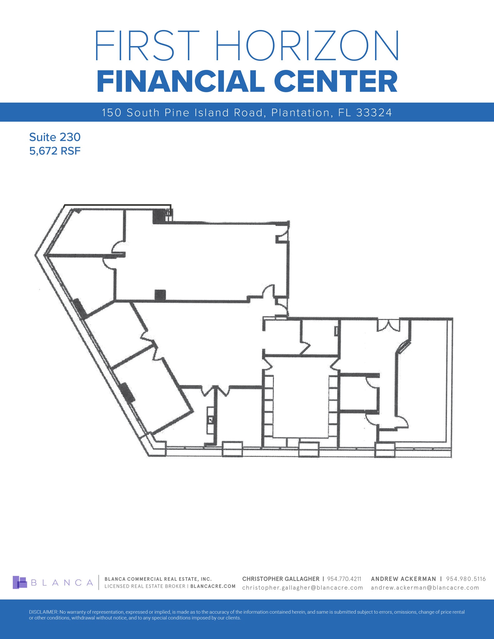 150 S Pine Island Rd, Plantation, FL for lease Floor Plan- Image 1 of 1