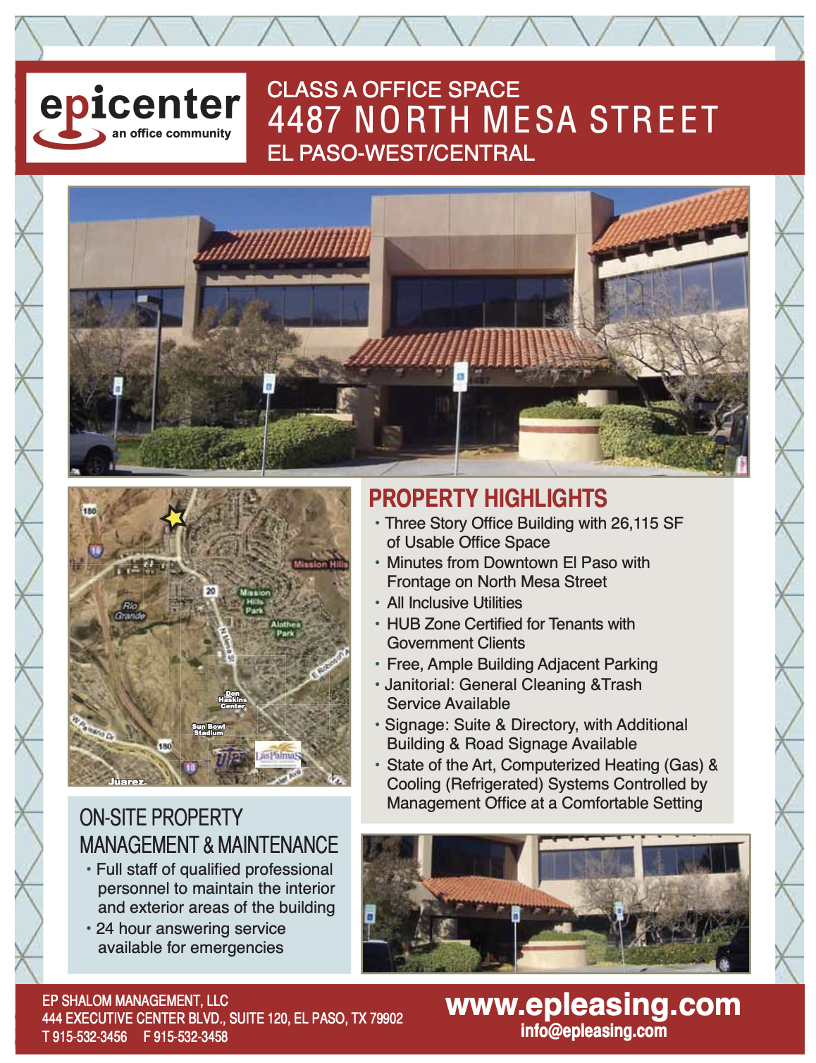 4445 N Mesa St, El Paso, TX for lease Aerial- Image 1 of 21