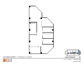 970 W 190th St, Torrance, CA for lease Floor Plan- Image 1 of 1