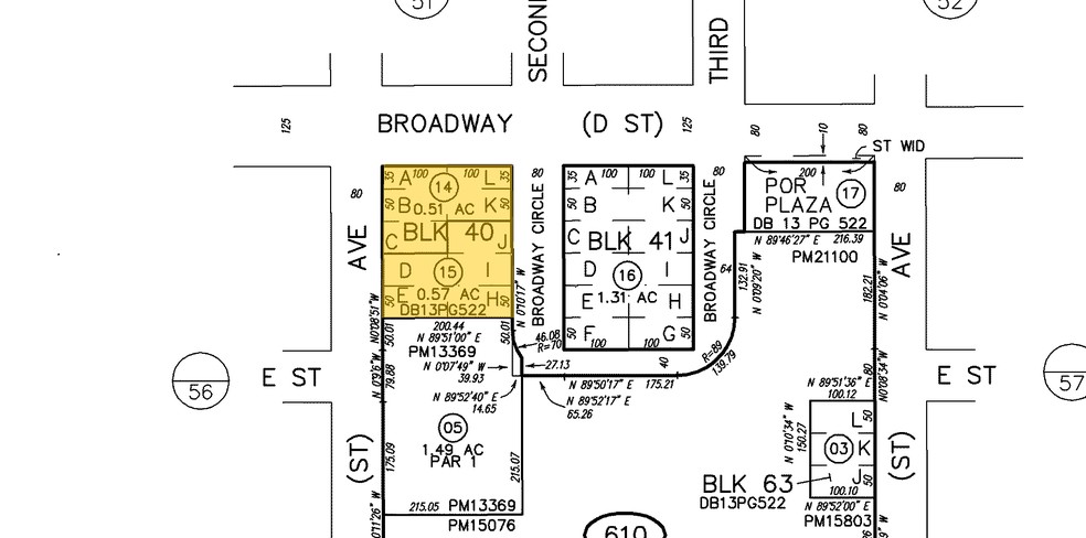 121 Broadway, San Diego, CA for lease - Plat Map - Image 2 of 4