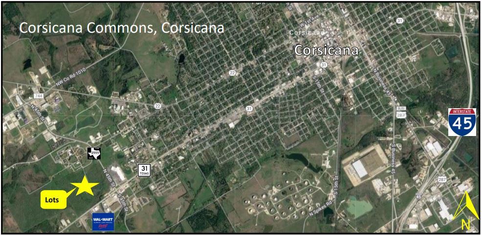 Highway 31 West, Corsicana, TX for sale Aerial- Image 1 of 1