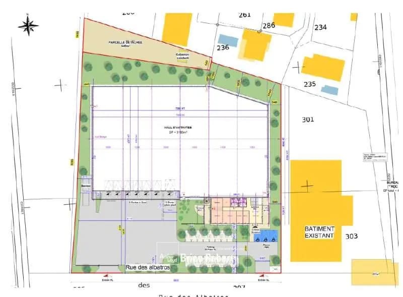 Office in Mions for lease Site Plan- Image 1 of 5