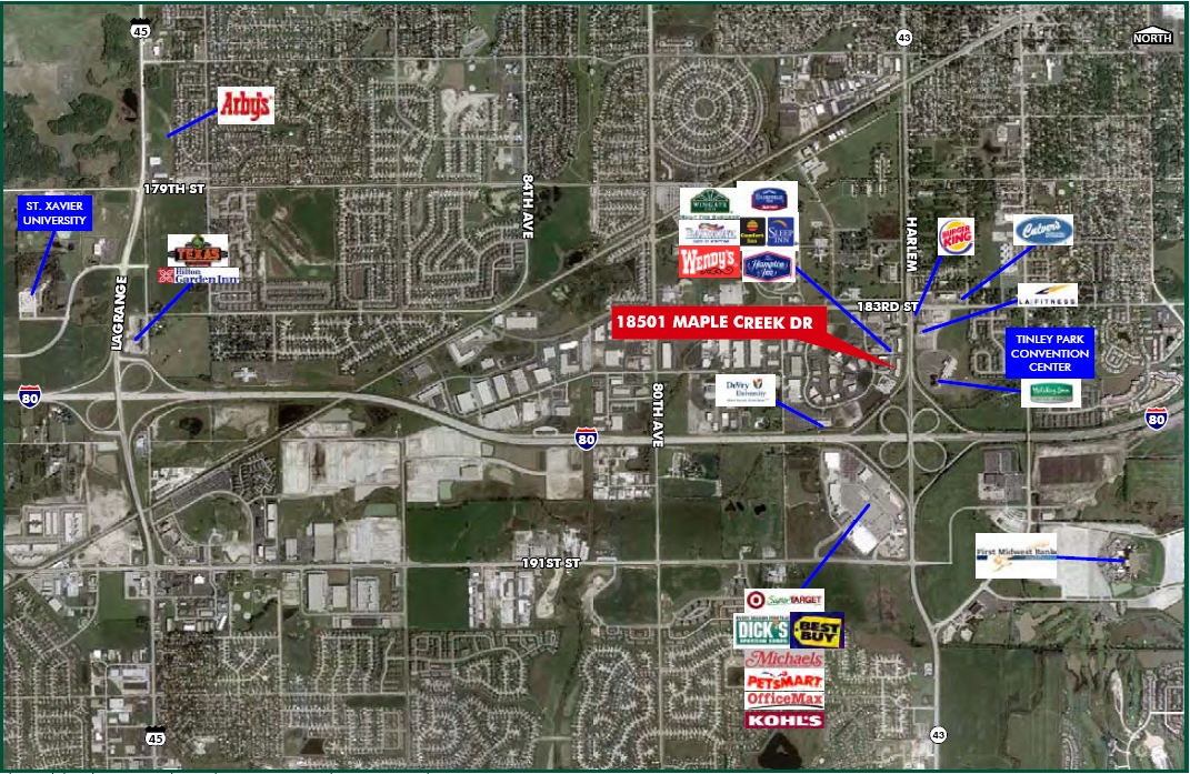 18501 Maple Creek Dr, Tinley Park, IL 60477 - Office for Lease ...