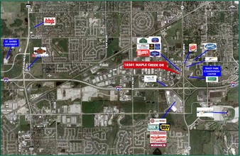 18501 Maple Creek Dr, Tinley Park, IL - aerial  map view