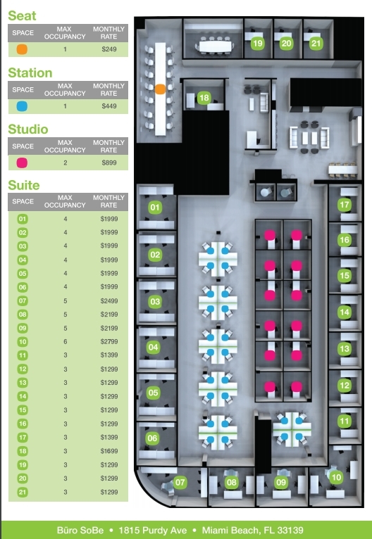 1815 Purdy Ave, Miami Beach, FL for lease Floor Plan- Image 1 of 1