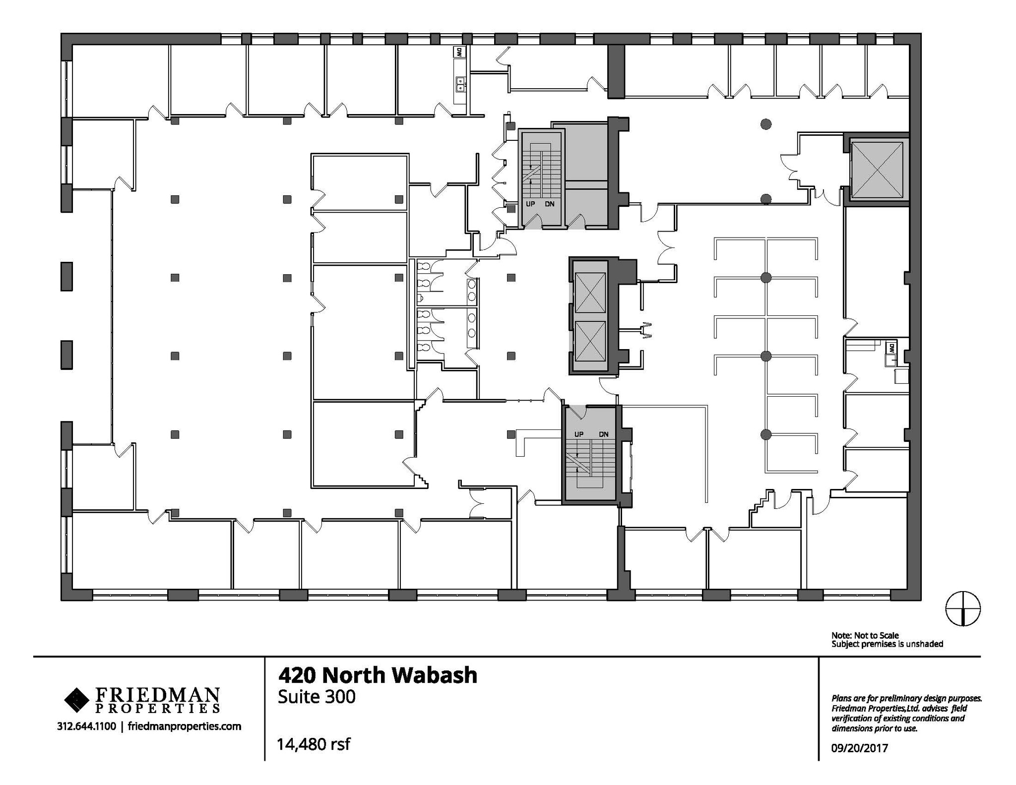 420 N Wabash Ave, Chicago, IL for lease Floor Plan- Image 1 of 4