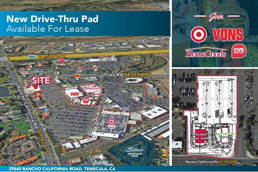 Drive Thru Pad 29540 Ranch California Rd, Temecula, CA for lease - Other - Image 1 of 1