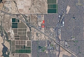 NEC W Edison Rd & N Estrella Parkway, Maricopa, AZ - AERIAL map view