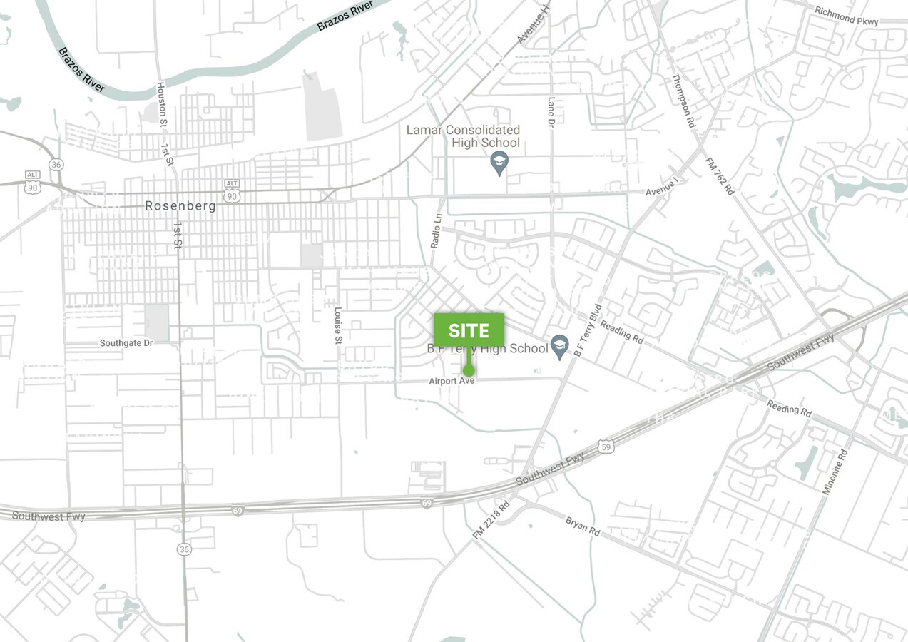 Graeber Rd & Airport Ave, Rosenberg, TX 77471
