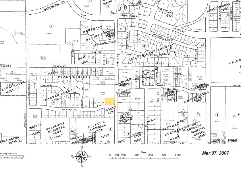 309 N Main St, Grapevine, TX for sale - Plat Map - Image 2 of 8