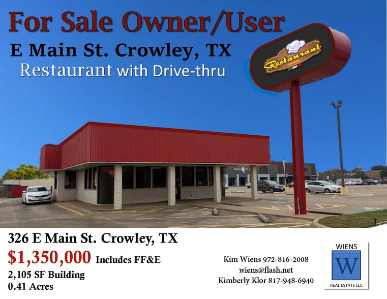 326 E Main St, Crowley, TX for sale - Primary Photo - Image 1 of 1