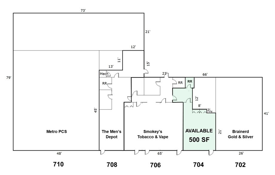 702-710 W Washington St, Brainerd, MN for lease - Building Photo - Image 2 of 3